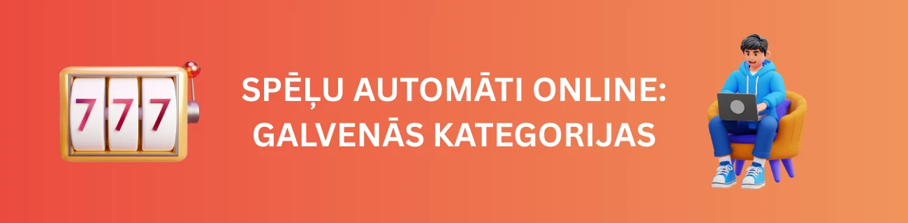 Spēļu automāti online: Galvenās kategorijas